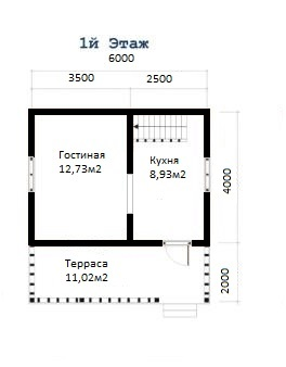 Планировка проекта Д-6 — первый этаж
